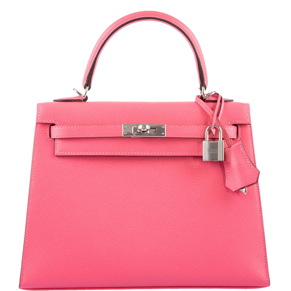 Hermès Kelly Sellier 25 Rose Azalee Epsom with Palladium Hardware