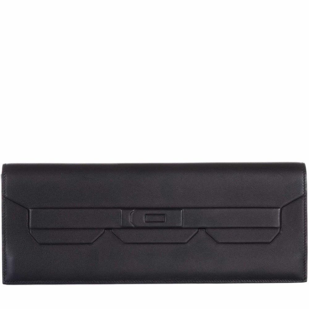 Hermès Long Pochette "Kelly Shadow" Evercalf