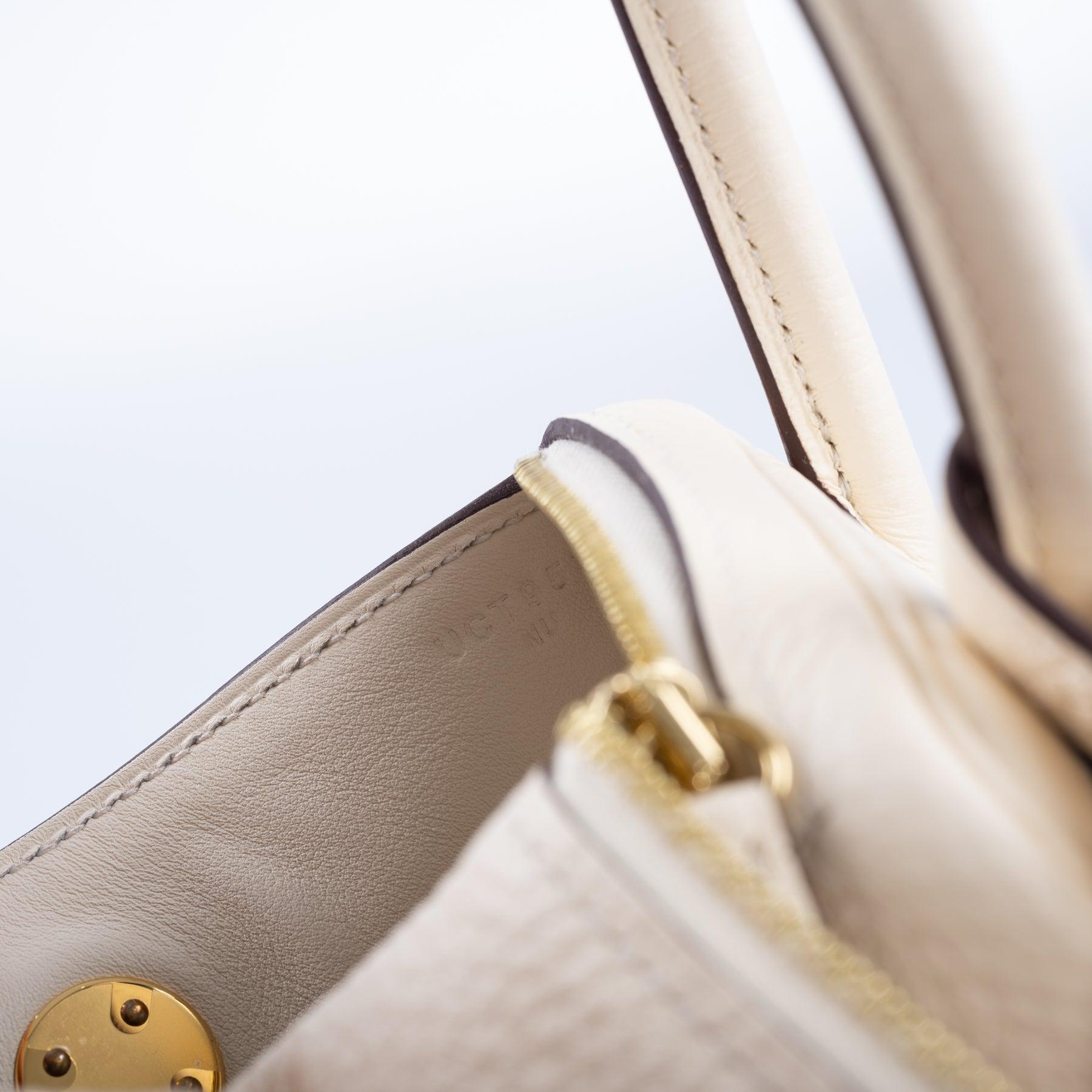 Hermès Picotin Lock 22 Nata Clemence Tote with Gold Hardware