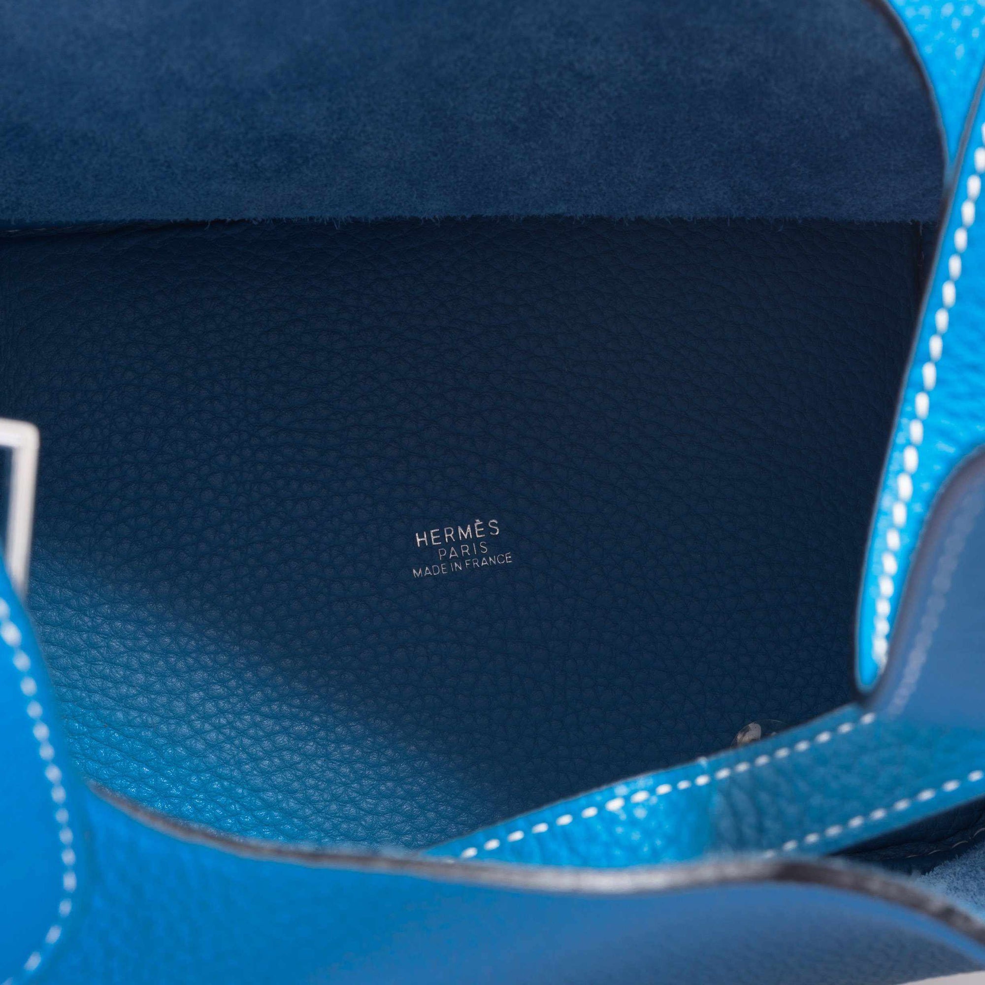 Hermès Picotin Lock PM Blue Jean Togo Palladium Hardware