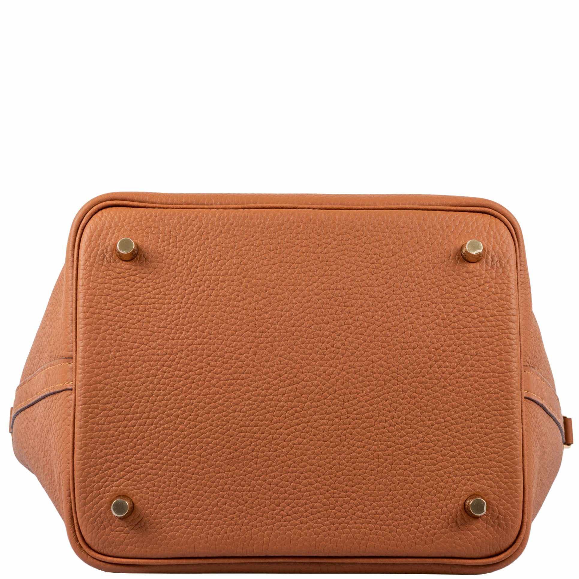 Hermès Picotin Touch 22 Gold Clemence With Croc Handles