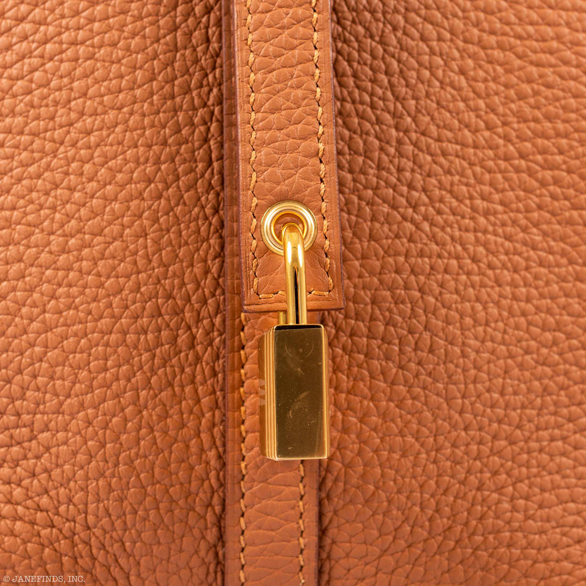 Hermès Picotin Touch 22 Gold Clemence With Croc Handles