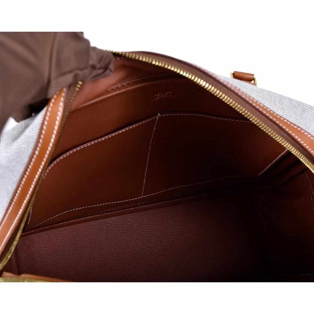 Hermès Plume 32 Patchwork Printed Toile Barenia Palladium Hardware