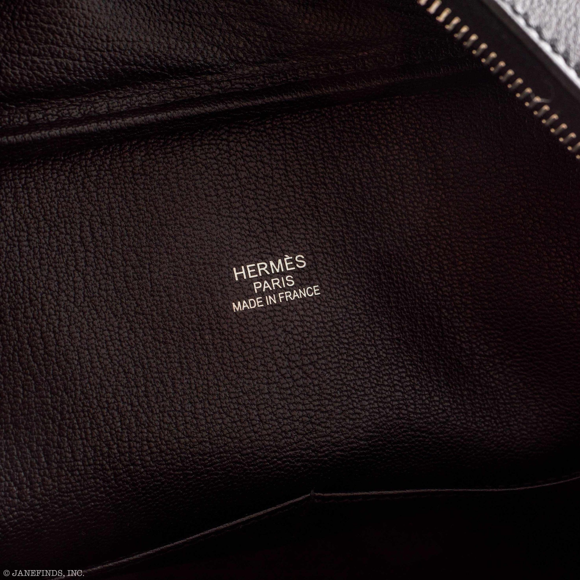 Hermès Plume fourre-tout 40 Dr. No Bag Black Evergrain Palladium Hardware