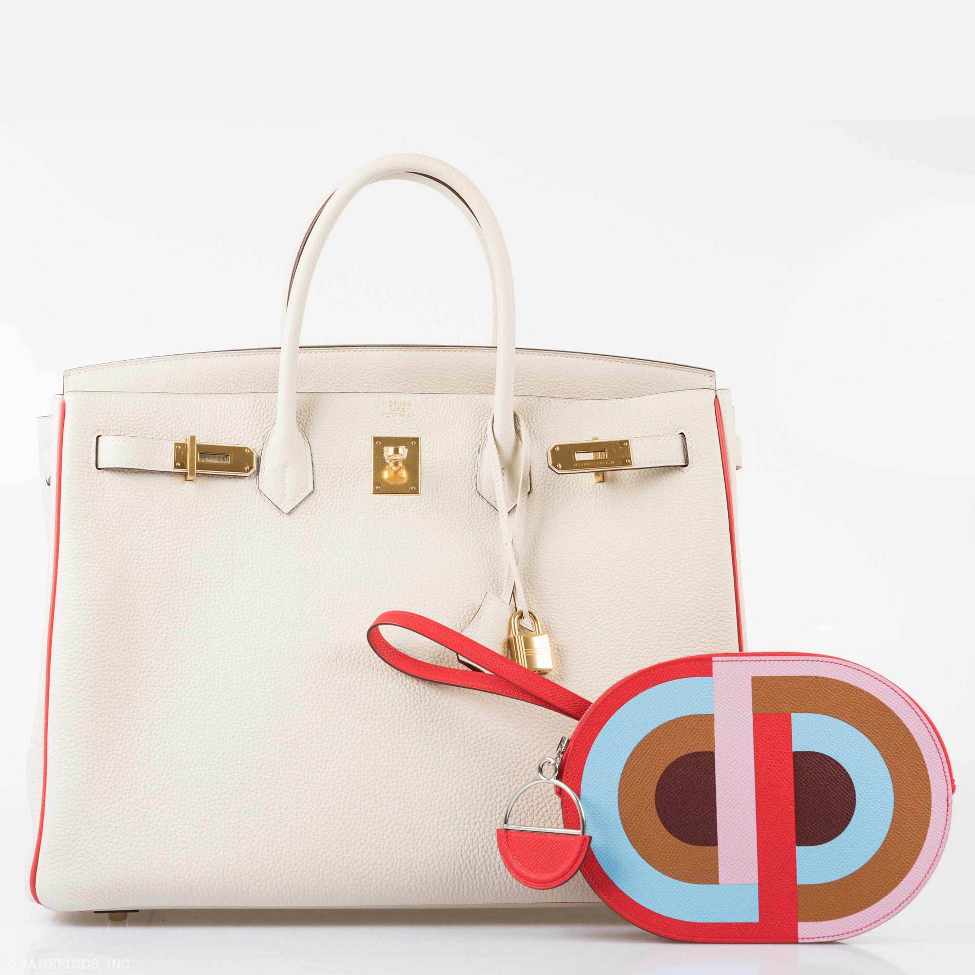 Hermès Pochette In-The-Loop To Go Marquetee Multicolor Rouge De Coeur Epsom