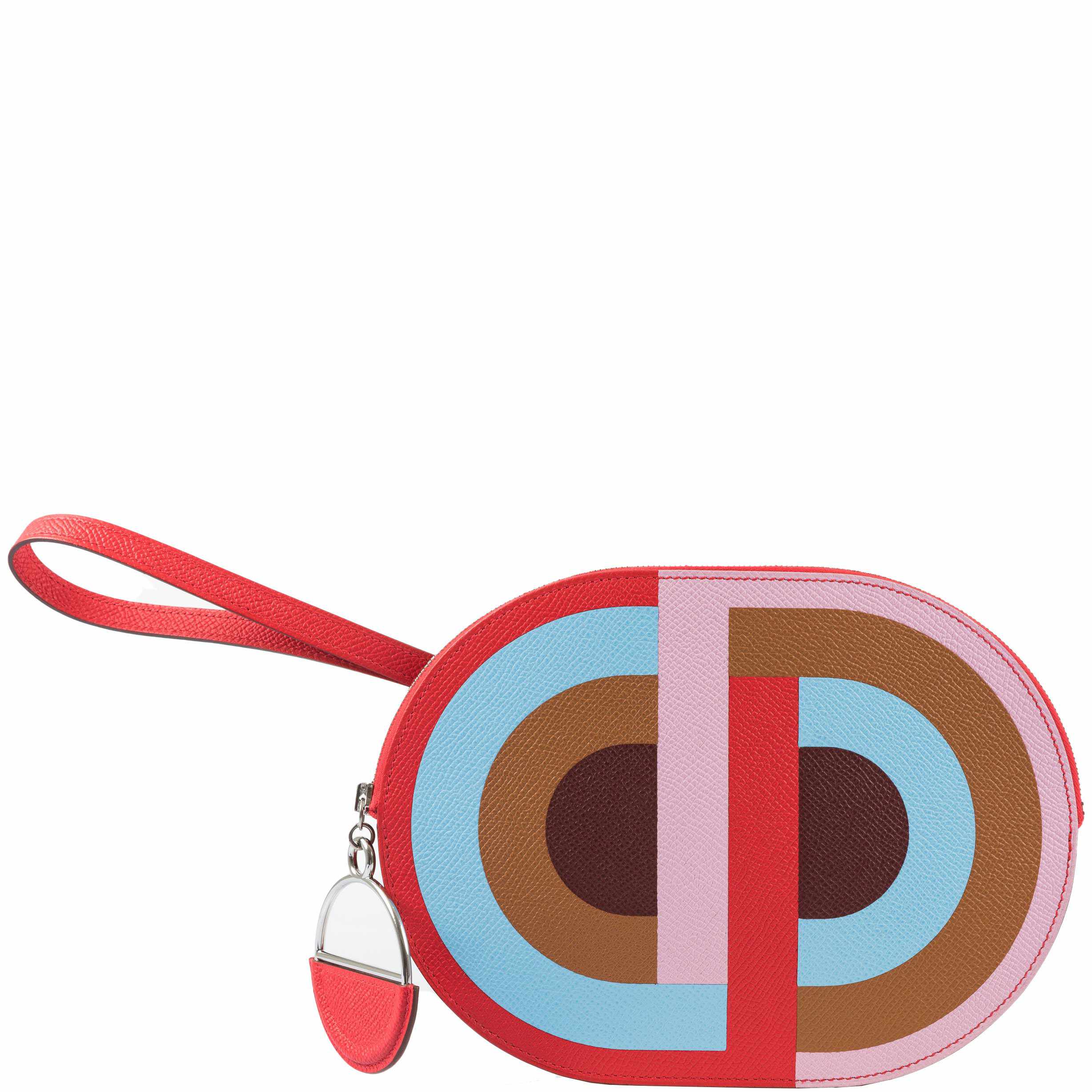 Hermès Pochette In-The-Loop To Go Marquetee Multicolor Rouge De Coeur Epsom