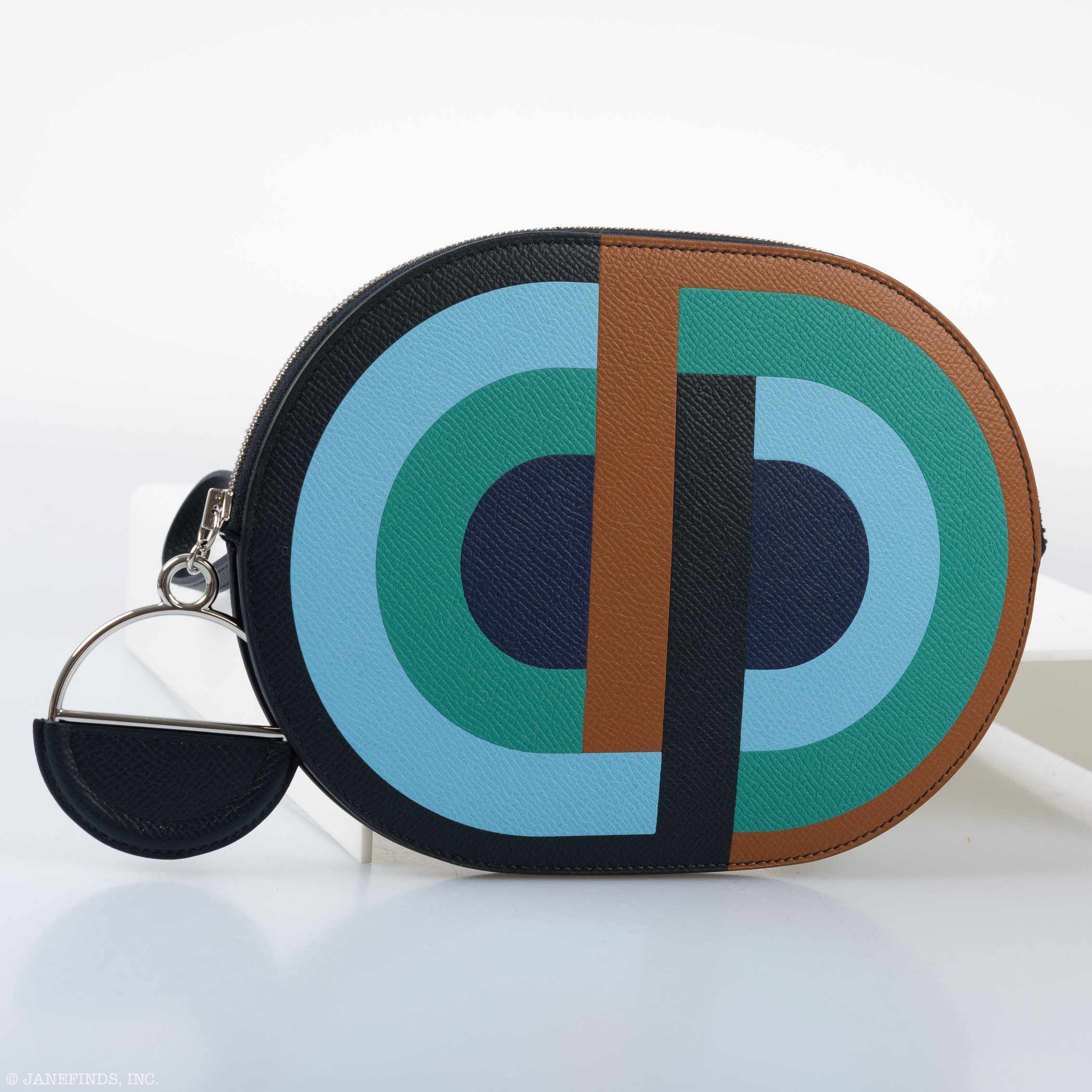 Hermès Pochette In-The-Loop To Go Marquetee Multicolore Bleu Indigo Veau Epsom