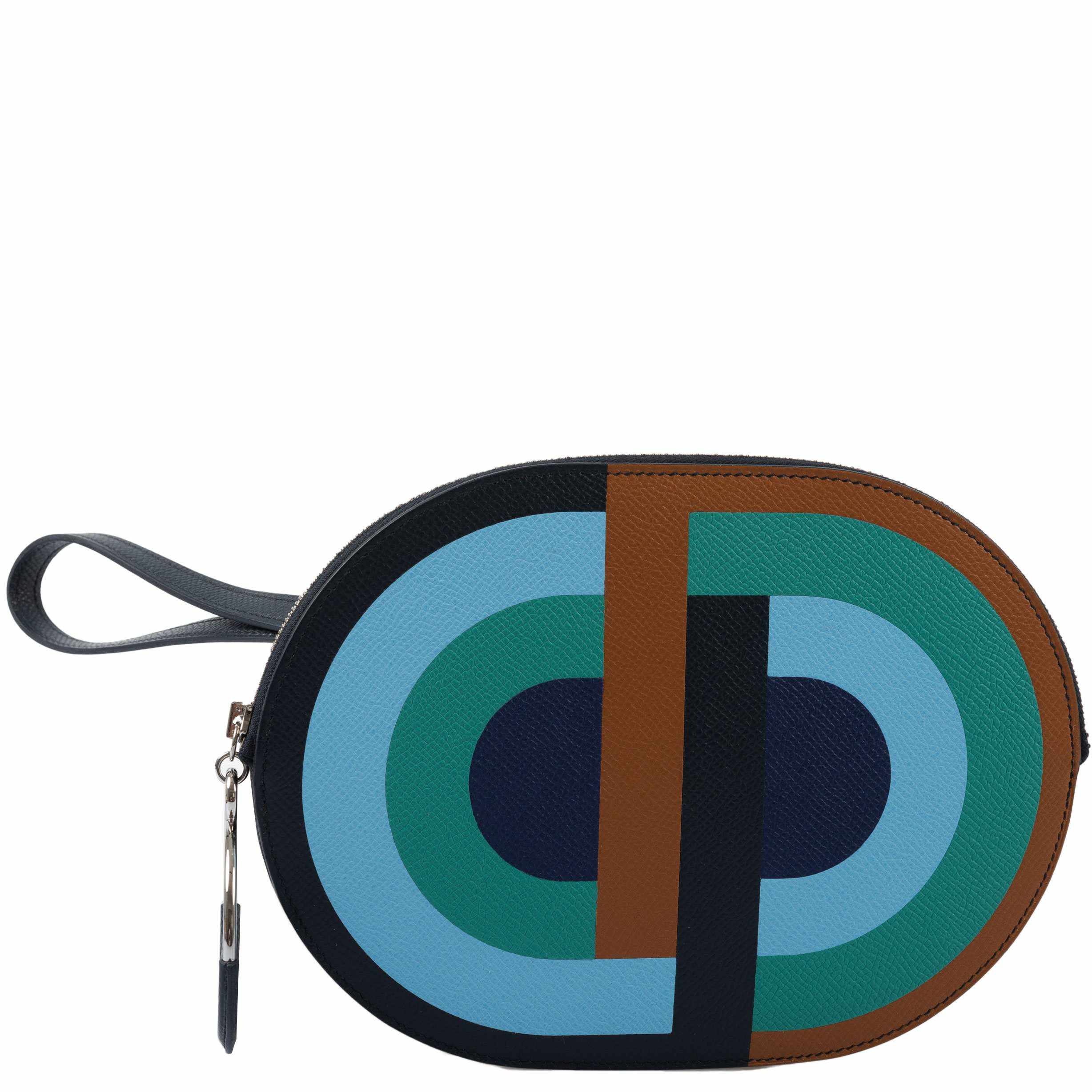 Hermès Pochette In-The-Loop To Go Marquetee Multicolore Bleu Indigo Veau Epsom