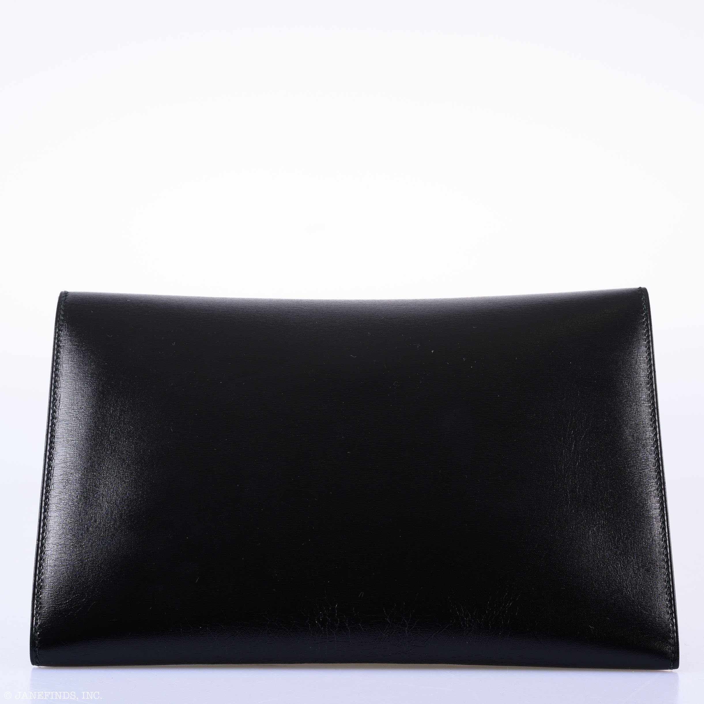 Hermès Pochette Rio Nuage Black Box & Multicolor Lizard - 1990