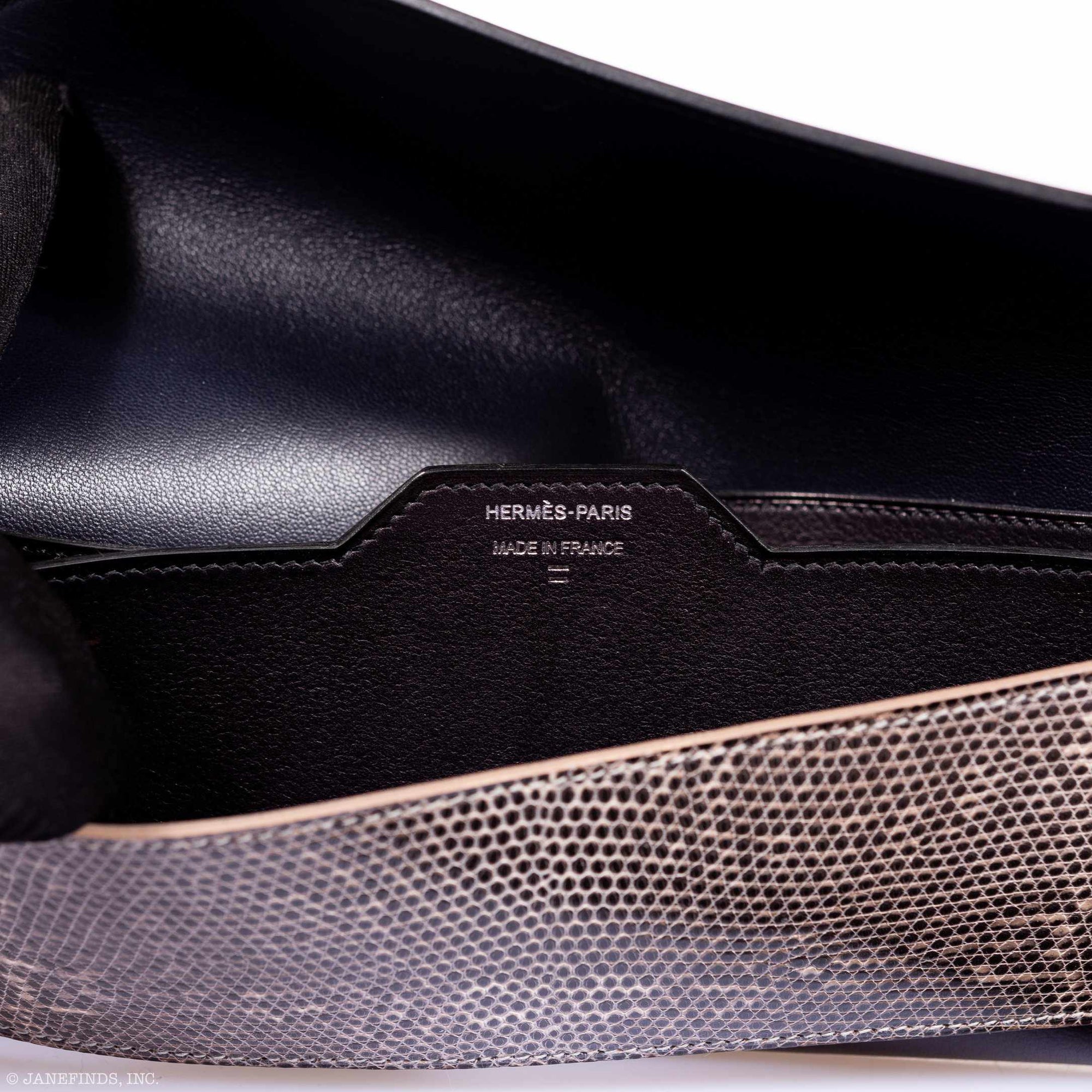 Hermès Portefeuille Passant Long Bleu Indigo Evergrain Ombre Lizard