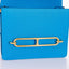 Hermès Roulis Mini Evercolor Blue Zanzibar Gold Hardware