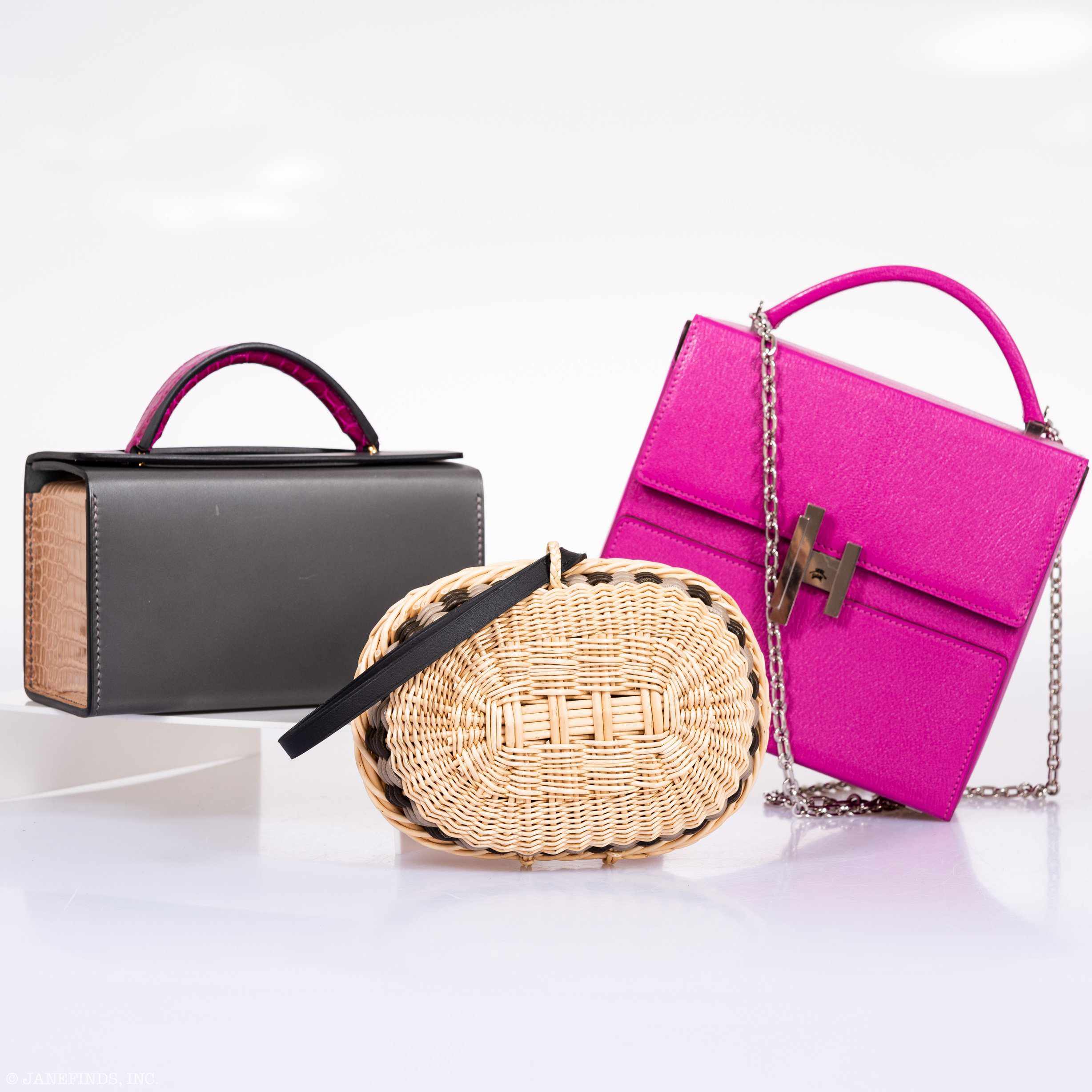 Hermès Sewing Kit Clutch Wicker Picnic