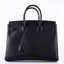 Hermès Shadow Birkin 35 Black Swift Palladium Hardware - 2020, Y