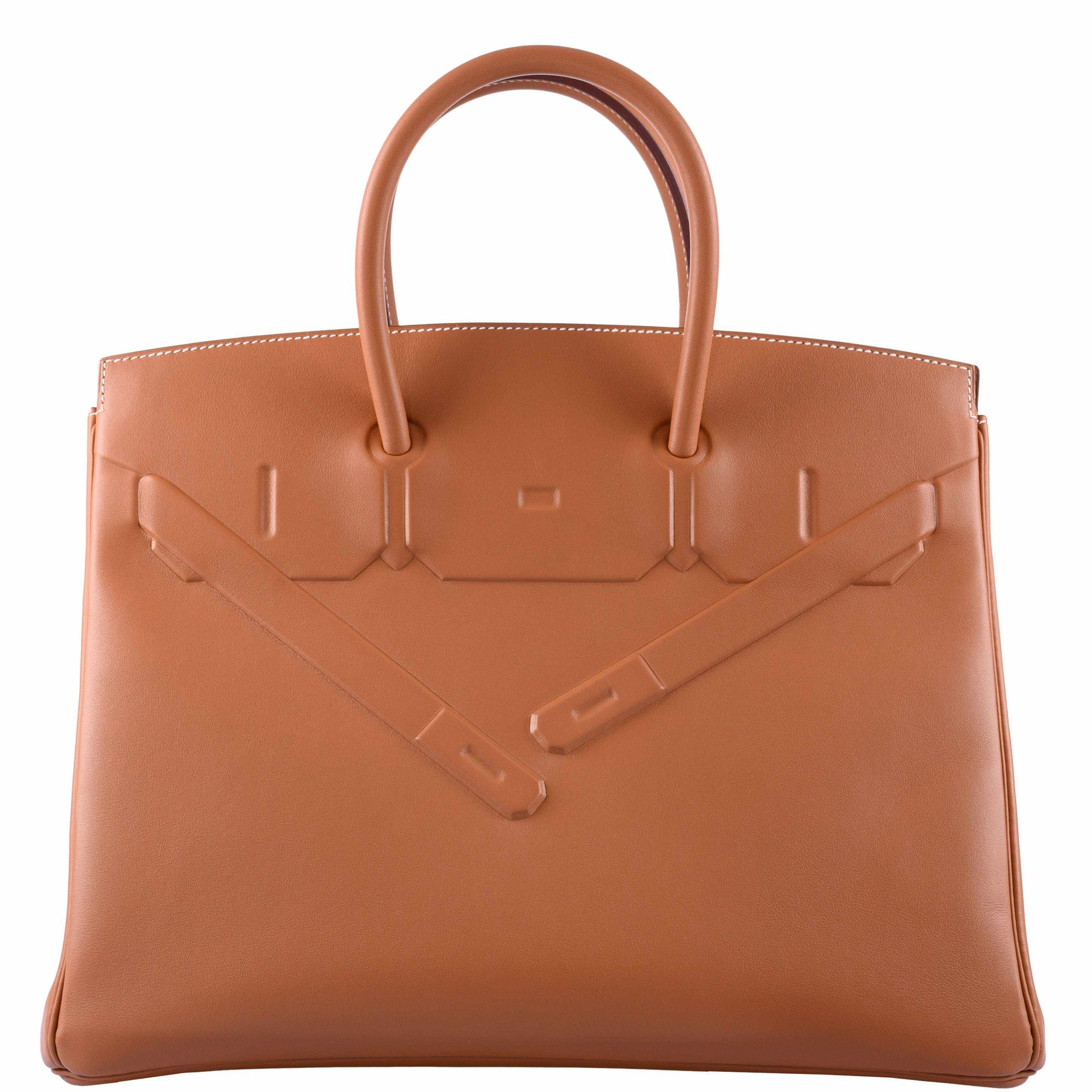 Hermès Shadow Birkin 35 Gold Swift Palladium Hardware