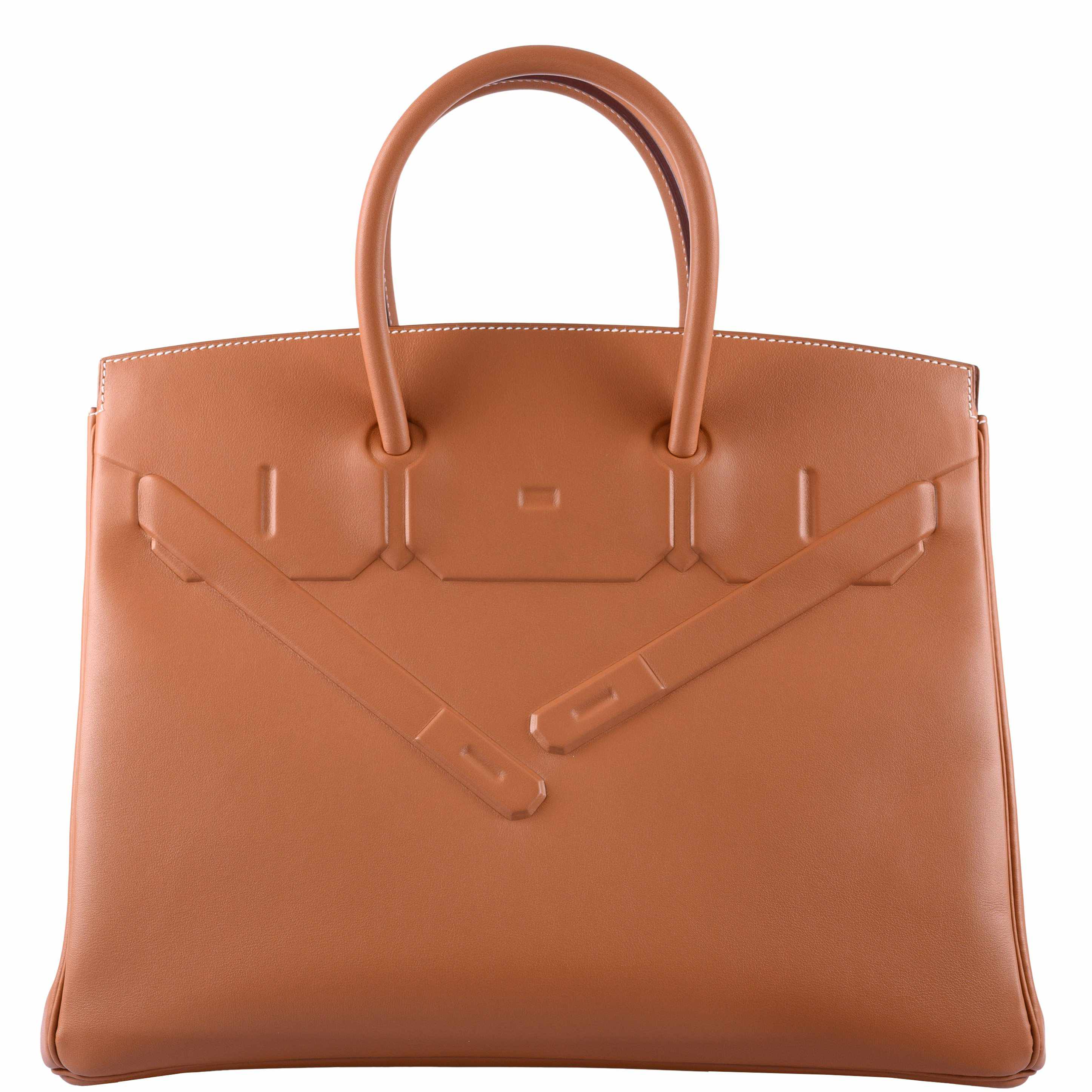 Hermès Shadow Birkin 35 Gold Swift Palladium Hardware