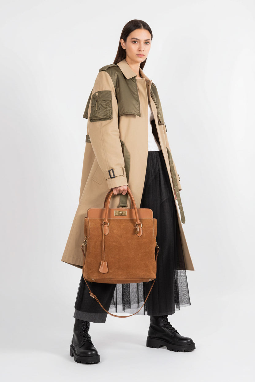Hermès Toolbox 33 Doblis Suede And Swift Gold Hardware