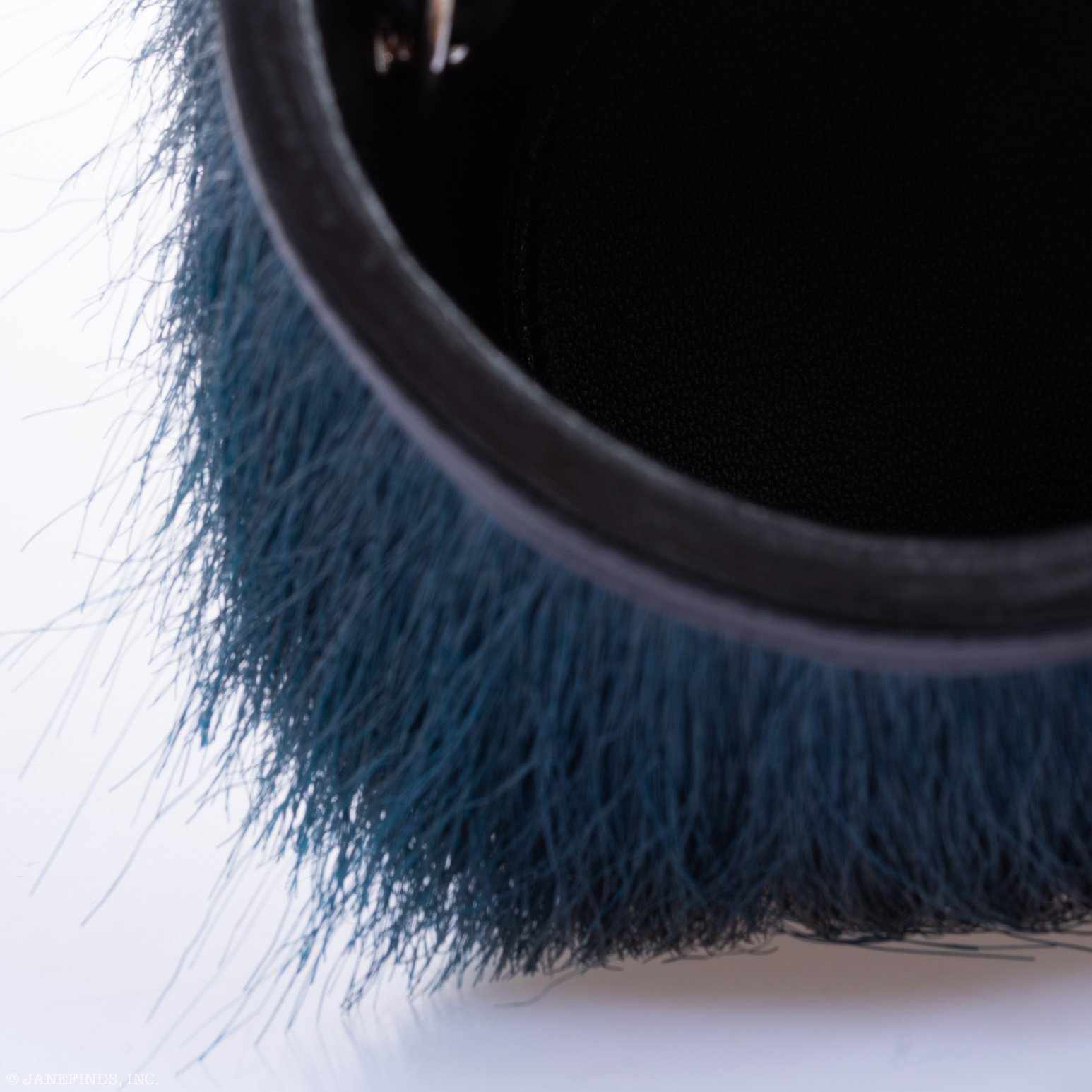 Hermès Toupet Bucket Bag Vert Foncé Horse Hair Noir Evercalf Palladium Hardware