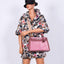 Hermès Unique HSS Kelly 32 Sellier Rose Indienne Doblis Suede & Mauve Lizard with Palladium Hardware - 2012, N Square