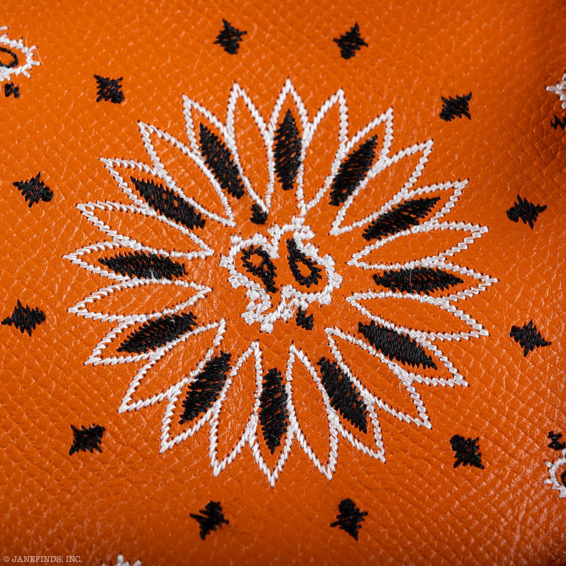 Jay Ahr Vintage 2013 Hermès Birkin 30 Orange Epsom Bandana Embroidery "Rio de Janeiro"