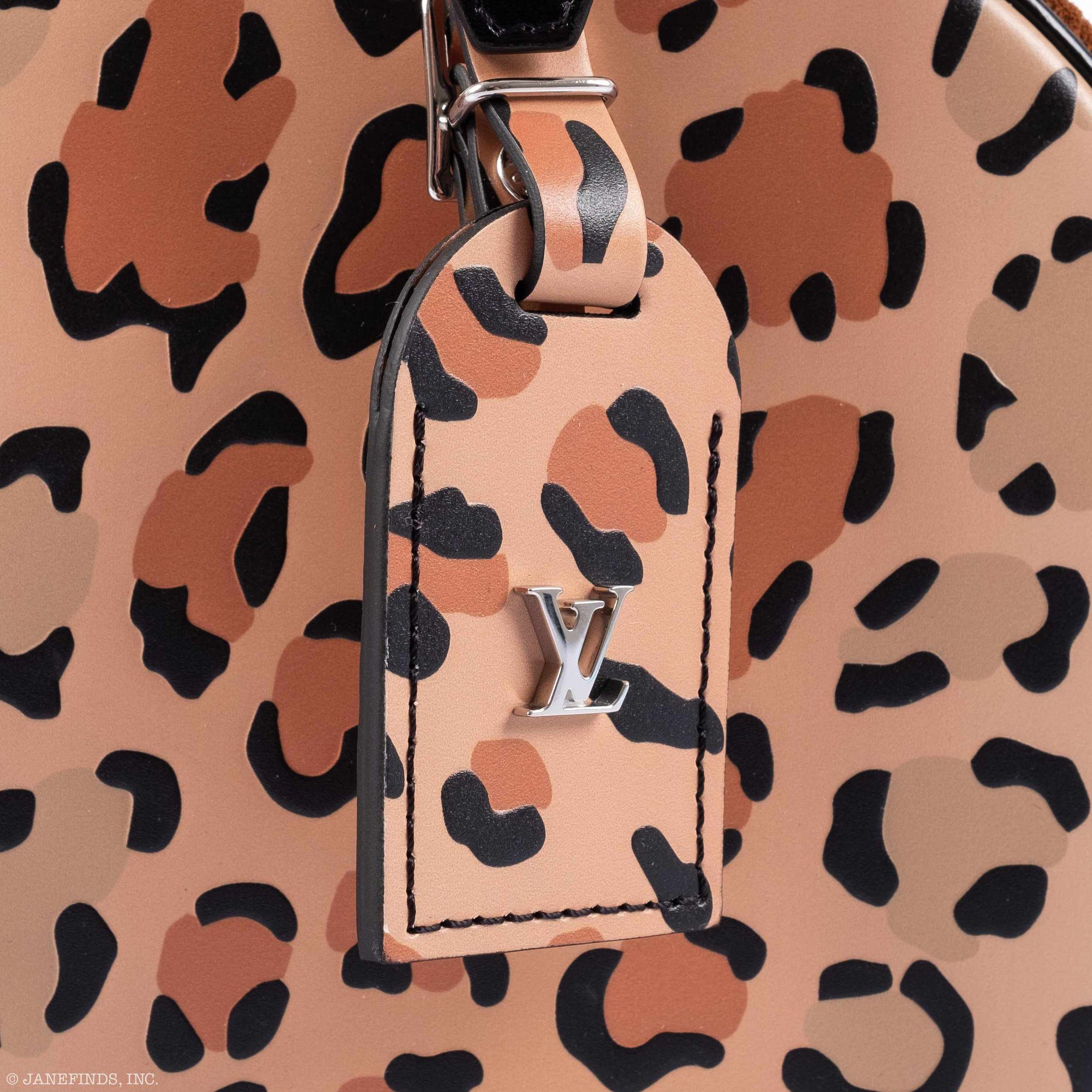 Louis Vuitton Petite Boite Chapeau Reverse Monogram Leopard Silver Hardware