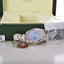 Rolex Datejust II 41mm SS and 18kt White Gold Bezel Blue Roman Dial 116334