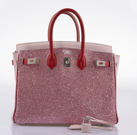 Vintage Hermès Birkin 25 ‘Pink Princess’ HSS Rose Dragee & Rouge Tomate Swift with Palladium Hardware