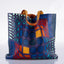 Vintage Hermès Double ‘Cyber’ Sens 36 Custom Painted Clemence Reversible Tote - Artwork 2021