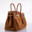Vintage Hermès Birkin 35 Fauve Grizzly Suede & Painted Leopard Capucine Evercolor Interior Permabrass - 2014 JaneFinds Custom Shop